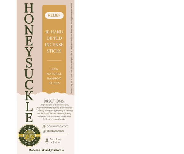 Honeysuckle Hand-Dipped Incense