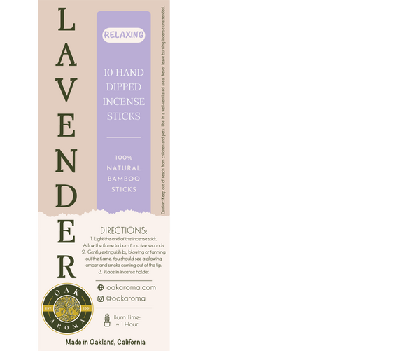 Lavender Hand-Dipped Incense