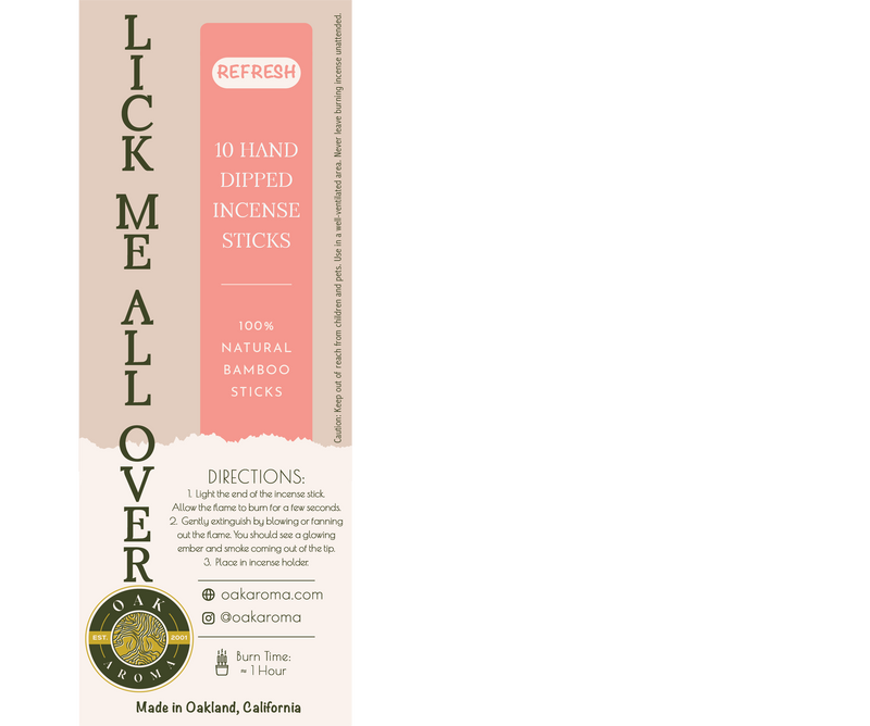 Lick Me All Over Hand-Dipped Incense
