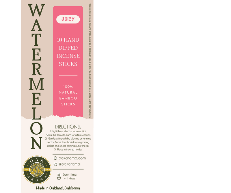 Watermelon Hand-Dipped Incense